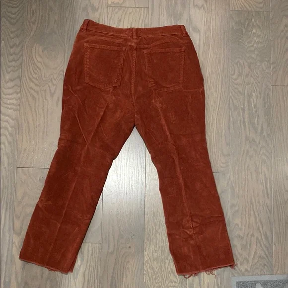 DL1961 Brown/rust corduroy pants raw hem - Picture 3 of 3